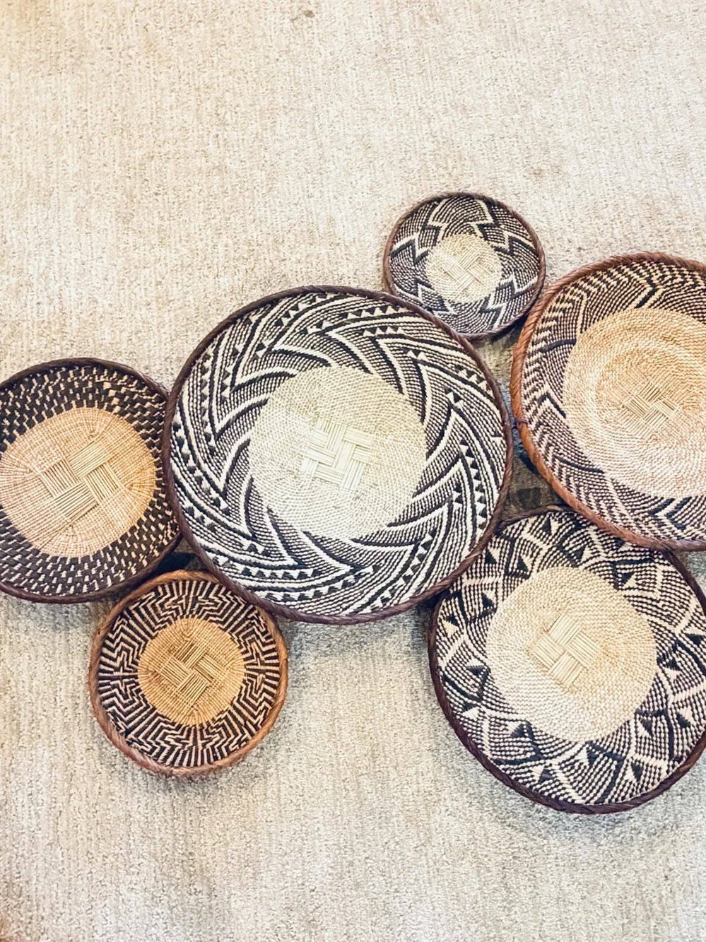 NEW Africa Woven Basket. Made by the Binga people of Zambia/Zimbabwe